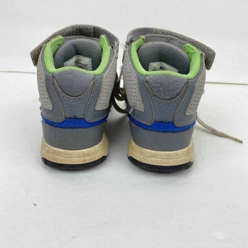 Nike Boy's Leather Gray Tie Sneakers Youth Sz 1.5